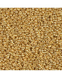 Miyuki Rocailles 15/0 4202 Duracoat® Galvanized Gold