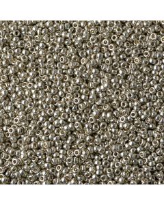Miyuki Rocailles 15/0 4221 Duracoat® Galvanized Light Pewter