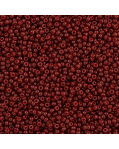 Miyuki Rocailles 15/0 4470 Duracoat® Dyed Opaque Maroon