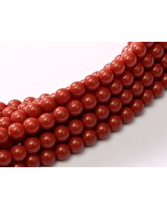 Czech Glass Pearl 2mm 48158 Dark Coral