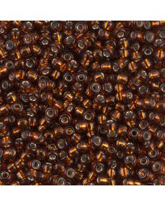 Miyuki Rocailles 8/0 0005 Dark Topaz Silver Lined