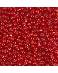 Miyuki Rocailles 8/0 0010 Flame Red Silver Lined
