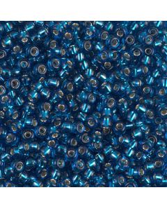 Miyuki Rocailles 8/0 0025 Silver Lined Capri Blue