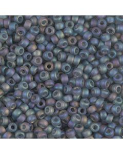 Miyuki Rocailles 8/0 0152FR Matted Transparent Grey AB