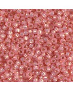 Miyuki Rocailles 8/0 0642 Dyed Salmon Silver Lined