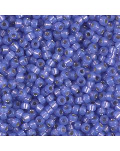 Miyuki Rocailles 8/0 0649 Dyed Violet Silver Lined Alabaster