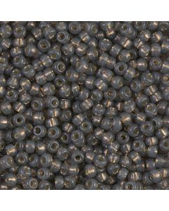 Miyuki Rocailles 8/0 0650 Dyed Rustic Grey Silver Lined Alabaster