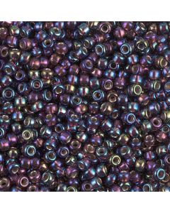 Miyuki Rocailles 8/0 1013 Silver Lined Dark Smoky Amethyst AB