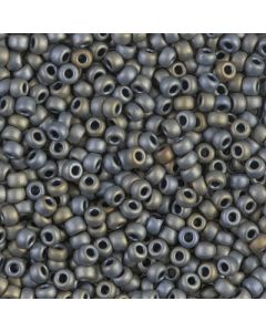 Miyuki Rocailles 8/0 2002 Matted Metallic Silver Grey