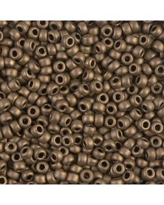 Miyuki Rocailles 8/0 2006 Matted Metallic Dark Bronze