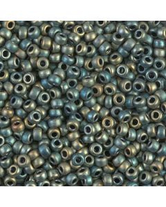 Miyuki Rocailles 8/0 2008 Matted Metallic Patina Iris