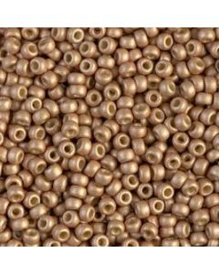 Miyuki Rocailles 8/0 4204F Matted Duracoat® Galvanized Champagne