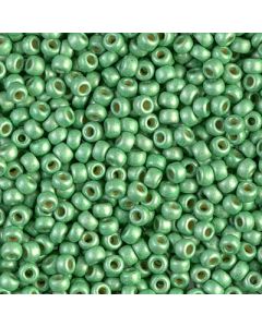 Miyuki Rocailles 8/0 4214F Matted Duracoat® Galvanized Mint