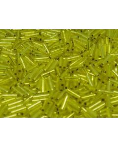 Miyuki Bugles 6mm 0006 Silver Lined Yellow