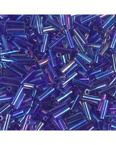 Miyuki Bugles 6mm 0353 Lined Blue Violet AB