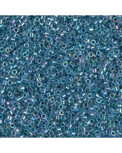 Miyuki Delica 11/0 DB0058 Marine Blue Lined Crystal AB