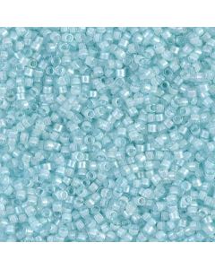 Miyuki Delica 11/0 DB0078 Aqua Mist Lined Crystal Luster