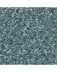 Miyuki Delica 11/0 DB0084 Lined Light Seafoam Crystal AB