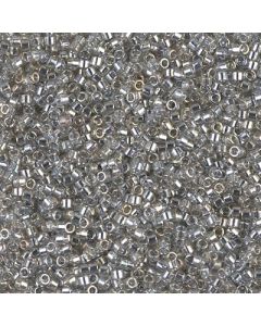 Miyuki Delica 11/0 DB0114 Transparent Silver Grey Lined