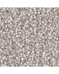 Miyuki Delica 11/0 DB0223 Opal Silverline Rainbow