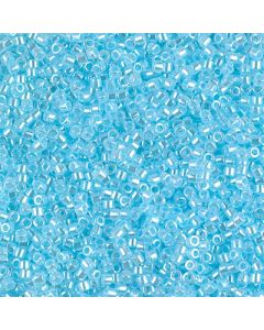 Miyuki Delica 11/0 DB0239 Lined Crystal Lt. Aquamarine Luster