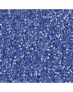 Miyuki Delica 11/0 DB0243 Lined Crystal Med.Blue Luster