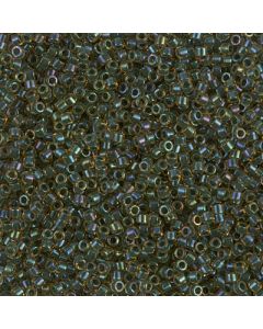 Miyuki Delica 11/0 DB0273 Forest Green Lined Topaz AB