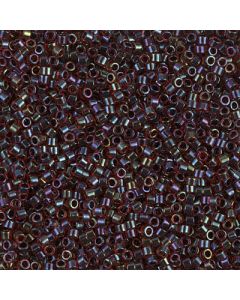 Miyuki Delica 11/0 DB0297 Lined Garnet Dark Grey AB