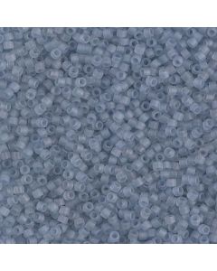 Miyuki Delica 11/0 DB0381 Matted Transparent Shadow Grey Luster