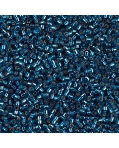 Miyuki Delica 11/0 DB0608 Silver Lined Blue Zircon Dyed