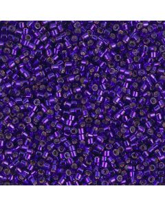 Miyuki Delica 11/0 DB0610 Silver Lined Violet Dyed