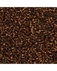 Miyuki Delica 11/0 DB0612 Silver Lined Smoke Topaz Dyed