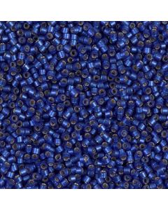 Miyuki Delica 11/0 DB0693 Silver Lined Blue Half Matted Dyed