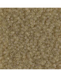 Miyuki Delica 11/0 DB0771 Dyed Semi-Frosted Transparent Saffron