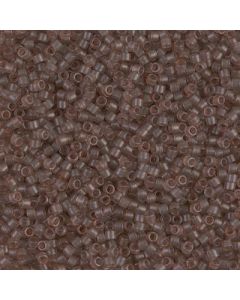 Miyuki Delica 11/0 DB0772 Dyed Semi-Frosted Transparent Cinnamon