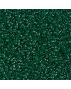 Miyuki Delica 11/0 DB0776 Dyed Semi-Frosted Transparent Emerald