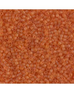 Miyuki Delica 11/0 DB0781 Dyed Semi-Frosted Transparent Amber