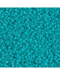 Miyuki Delica 11/0 DB0793 Dyed Opaque Turquoise Green Semi Matted