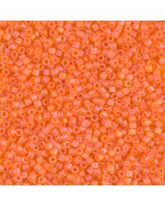 Miyuki Delica 11/0 DB0855 Matted Transparent Orange AB
