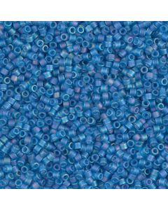 Miyuki Delica 11/0 DB0862 Matted Transparent Capri Blue AB