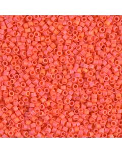 Miyuki Delica 11/0 DB0872 Matted Opaque Orange AB