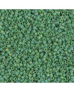 Miyuki Delica 11/0 DB0877 Matted Opaque Green AB