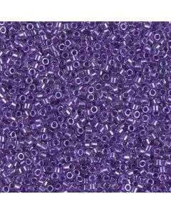 Miyuki Delica 11/0 DB0906 Sparkling Purple Lined Crystal