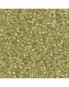 Miyuki Delica 11/0 DB0910 Sparkling Yellow Green Lined Chartreuse