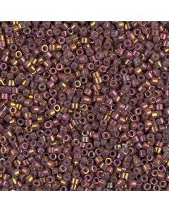 Miyuki Delica 11/0 DB1013 Metallic Tea Berry Gold Iris