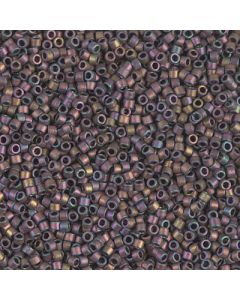 Miyuki Delica 11/0 DB1056 Matted Metallic Taupe Gold Iris