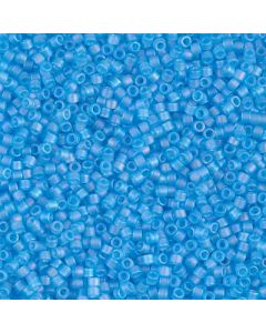 Miyuki Delica 11/0 DB1284 Matted Transparent Dark Aqua AB