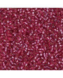 Miyuki Delica 11/0 DB1341 Dyed Silver Lined Medium Rose