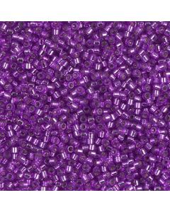 Miyuki Delica 11/0 DB1345 Silver Lined Bright Violet Dyed