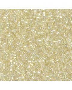Miyuki Delica 11/0 DB1676 Pearl Lined Transparant Pale Yellow AB